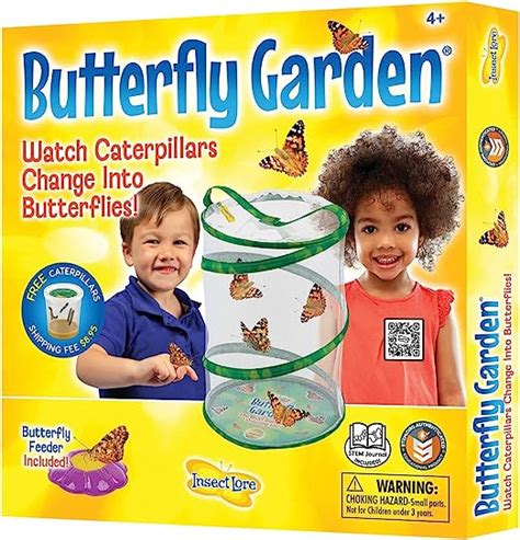 Insect Lore - Butterfly Growing Kit - Butterfly Habitat Kit with Voucher to Redeem 5 ...