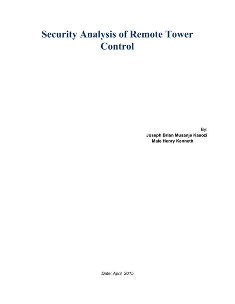 (PDF) Security Analysis Techniques