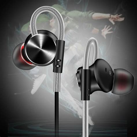 Magnetic In-Ear Earphone Stereo Wired Earbuds Mic Headphone
