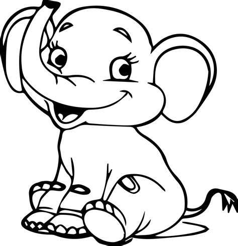 Free Printable Elephant Coloring Pages