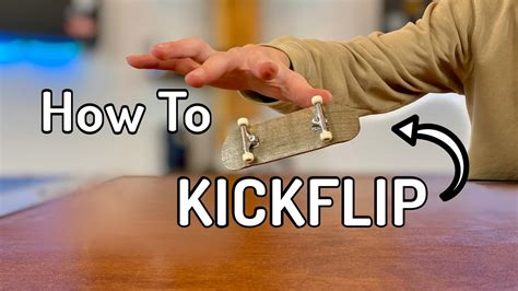 How To Kickflip A Fingerboard - YouTube