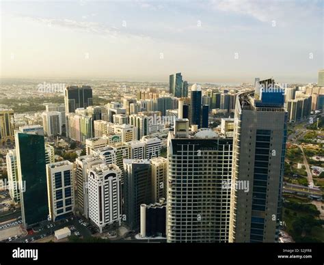 Abu Dhabi Skyline, U.A.E Stock Photo - Alamy