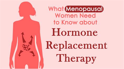 What Menopausal Women Need to Know About Hormone Replacement Therapy ...