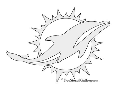 Dolphin Stencil Printable