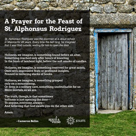 Spirit & Verse: A Prayer for the Feast of St. Alphonsus Rodriguez - Jesuits.org