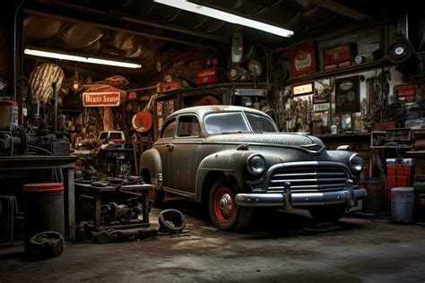 Retro Garage Stock Photos, Images and Backgrounds for Free Download