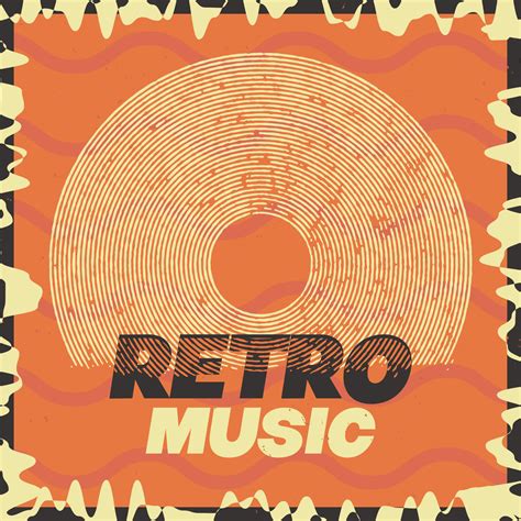 Retro Music 80s Album Cover Vector Illustration 13999889 Vector Art at ...