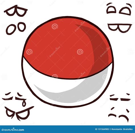 Indonesia country ball stock illustration. Illustration of balls ...