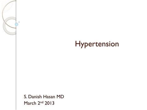 PPT - Hypertension PowerPoint Presentation, free download - ID:3372955