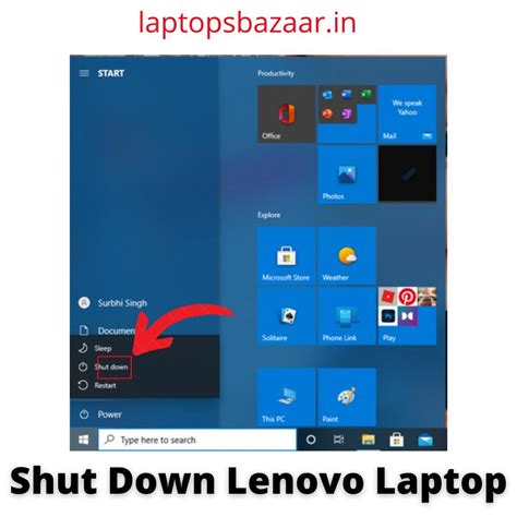 How To Shut Down Lenovo Laptop | Turn On or Off using shortcut keys