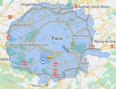 France Low Emission Zones Map