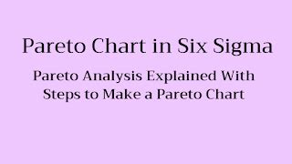 PARETO CHART IN SIX SIGMA - EXPLAINED