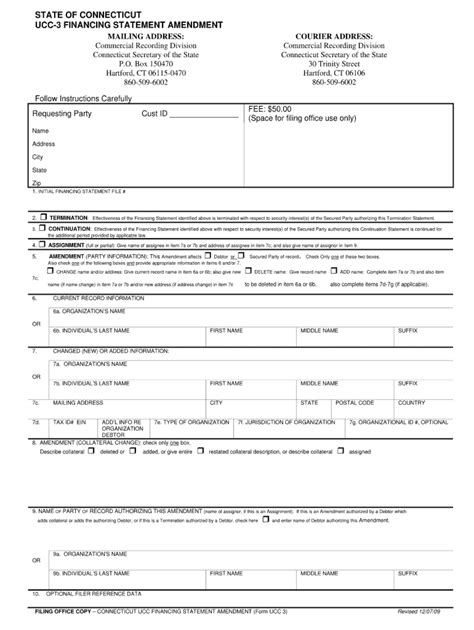 Connecticut ucc statement request form: Fill out & sign online | DocHub