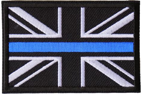 UK Flag Patch with Blue Line for Police - TheCheapPlace