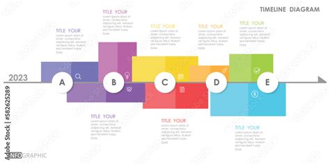 timeline roadmap project diagram Infographic template for business. 7 ...