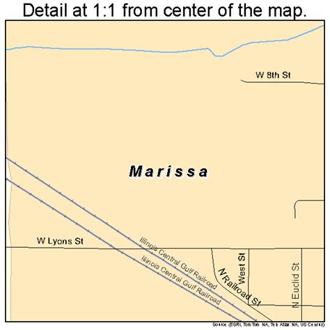 Marissa Illinois Street Map 1746955