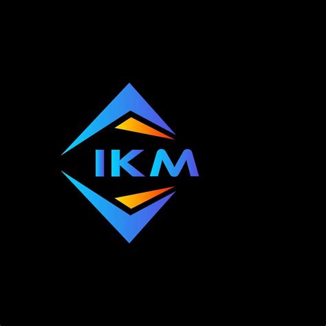 IKM abstract technology logo design on white background. IKM creative ...