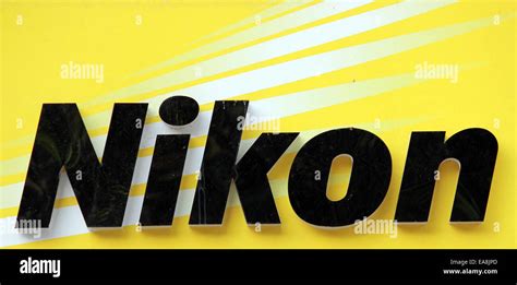 nikon, camera, logo, DSLR, lenses, international brand,Connaught place, New Delhi, India Stock ...