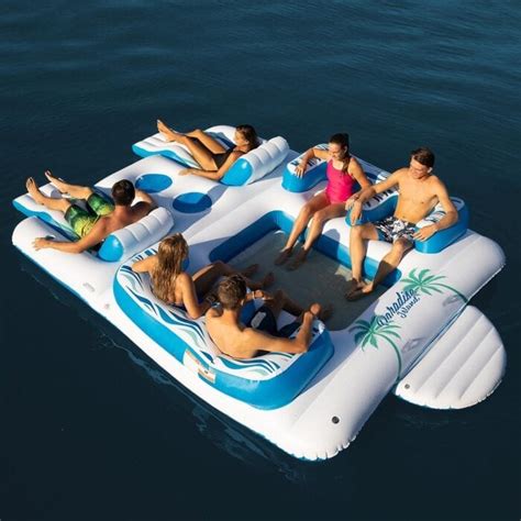 You Can Get A Giant Inflatable Floating Island To Take Your Day At The Lake To The Next Level