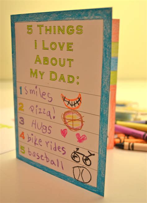 Printable Father's Day Card for Kids | Fathers day crafts, Fathers day cards, Father's day ...