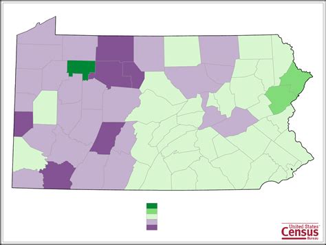 Pennsylvania County Population Change Map Free Download