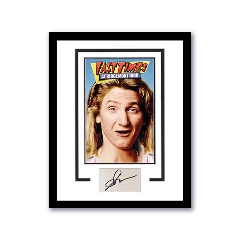 Fast Times at Ridgemont High Sean Penn Autograph 11x14 Framed - Etsy