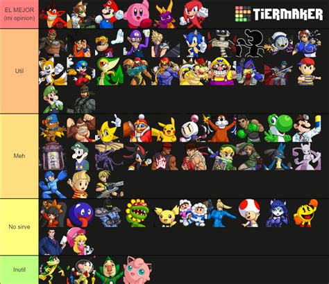 super smash bros crusade Tier List (Community Rankings) - TierMaker