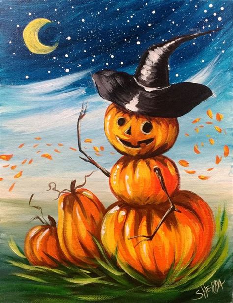 Spooky Pumpkin Painting Tutorial