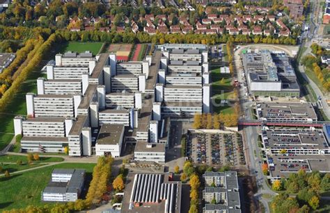 Bielefeld von oben - Universitätshauptgebäude und Ersatzneubau auf dem Campus Süd der ...