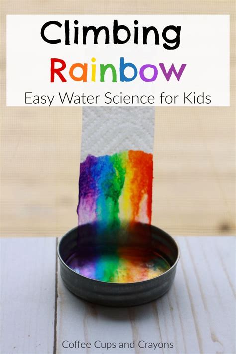 Climbing Rainbow Science Experiment | Science experiments kids preschool, Science experiments ...