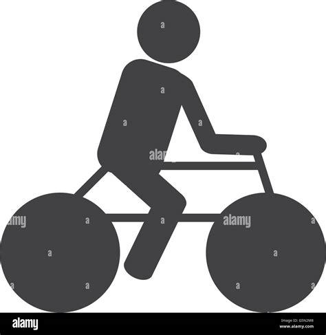 person silhouette riding a bike Stock Vector Image & Art - Alamy