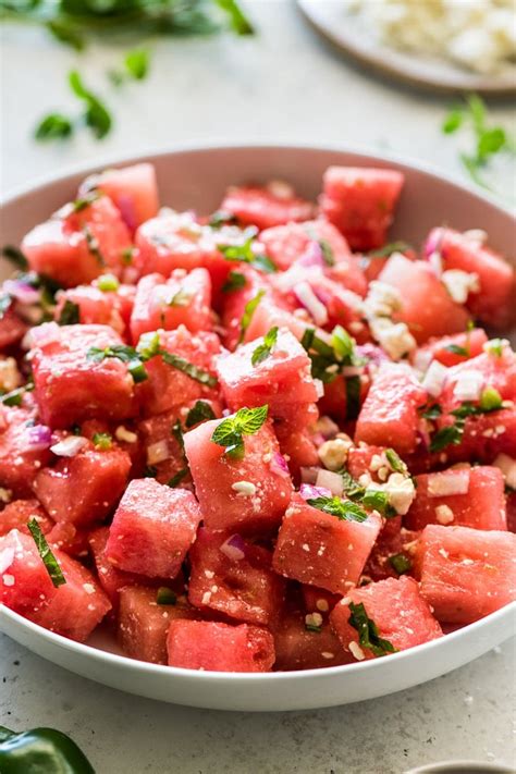 Easy Watermelon Salad - Isabel Eats