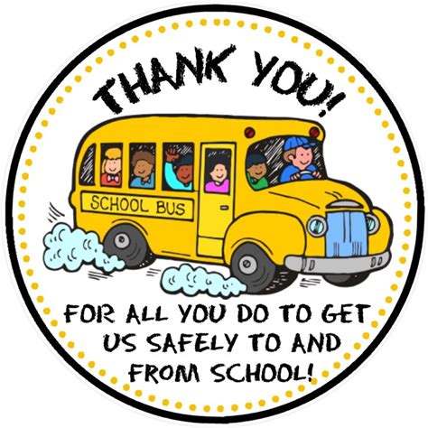 School Bus Driver Thank You Tags - Bus Driver Appreciation | sweetdesignsbyregan