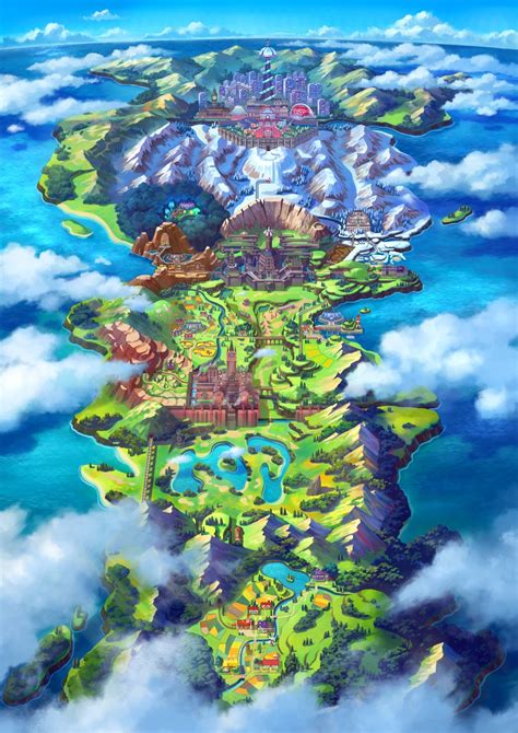 Pokemon Sword and Shield's Galar region map revealed | Shacknews