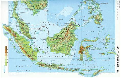 Large detailed topographical map of Malaysia. Malaysia large detailed ...