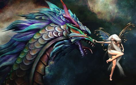 Free download | HD wallpaper: Art, fairy, dragon | Wallpaper Flare