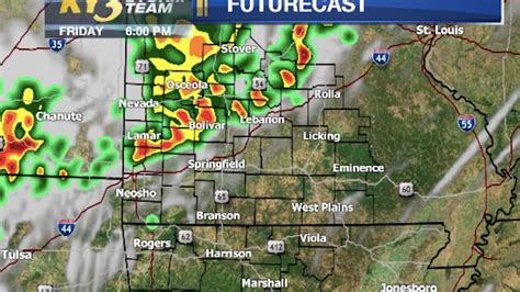 EARLY WARNING WEATHER: KY3's Futurecast Radar maps hour-by-hour storms for Friday evening