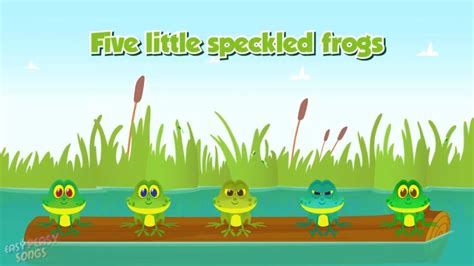 Five Little Speckled Frogs | Nursery Rhymes & Kids Songs | Easy Peasy Songs - YouTube