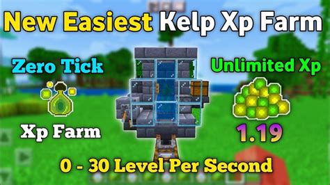 New Easiest Kelp Xp Farm In Minecraft ( Tutorial ) | Minecraft tutorial, Minecraft, Bedrock