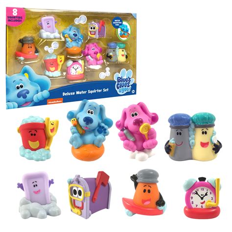 Buy Blue’s Clues & You! Deluxe Bath Toy Set, Includes Blue, Magenta, Slippery Soap, Shovel ...