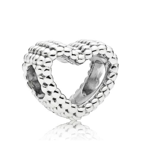 Pandora Beaded Heart Charm - 797516 | Ben Bridge Jeweler