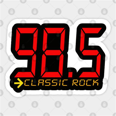 Station Rocker-Kome 98.5 Fm Radio - Classic Rock Fan - Sticker | TeePublic