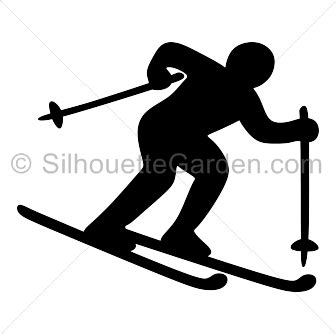 Skier Silhouette - Free Clip Art, Printable, and Vector Downloads