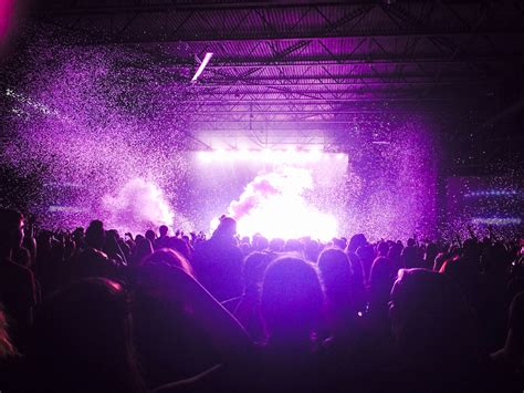 Purple confetti concert picture Paramore and fall out boy concert ...