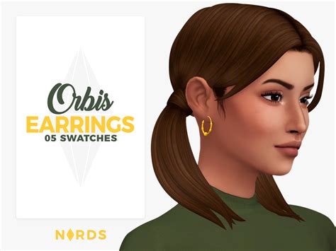 Orbis: A Sims 4 CC Earrings