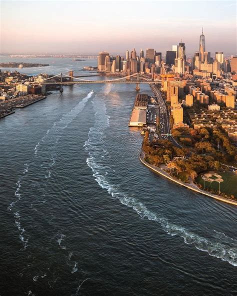 NYC Tourism on Instagram: "A helicopter view up the Hudson River. 📷 ...