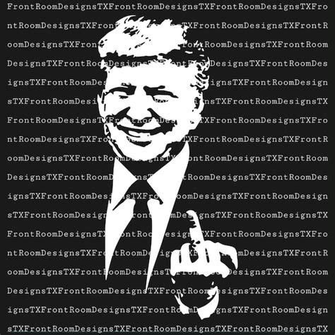 Trump Flipping a Bird Svg - Etsy