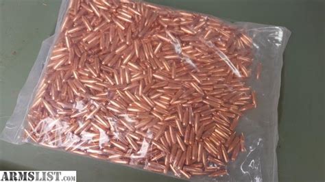 ARMSLIST - For Sale: .22 cal Solid Copper Bullets 55gr ($60/k)