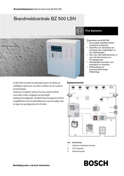 BZ 500 LSN_FS-OT-nl-51_4998144728_01 - Bosch Security Systems