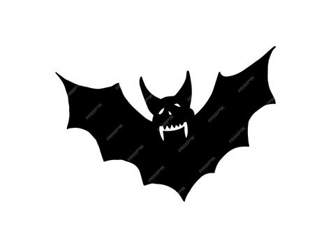 Premium Vector | Halloween bat silhouette illustration